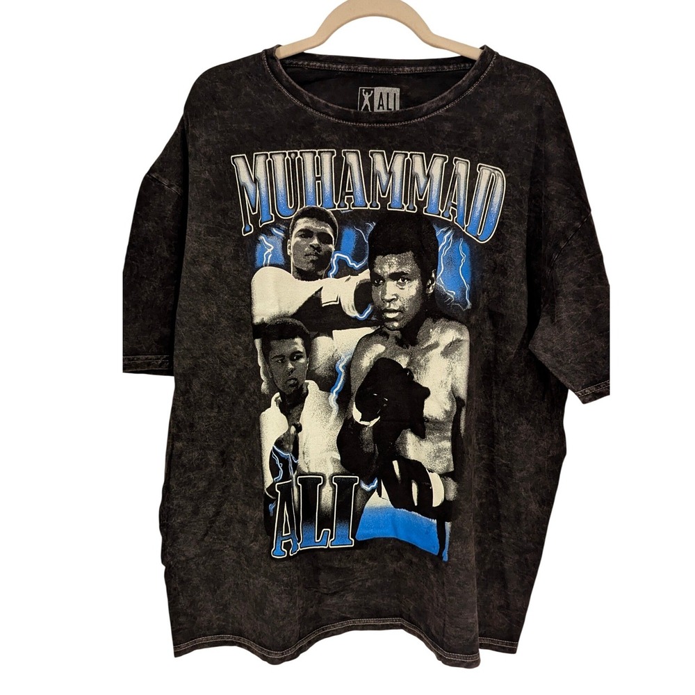 Muhammad Ali‎ Graphic T Shirt Black XL Cotton Vintage Boxing Legend